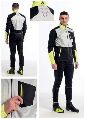 Превью  Куртка лыжная FISCHER Softshell Warm Черный/Серый